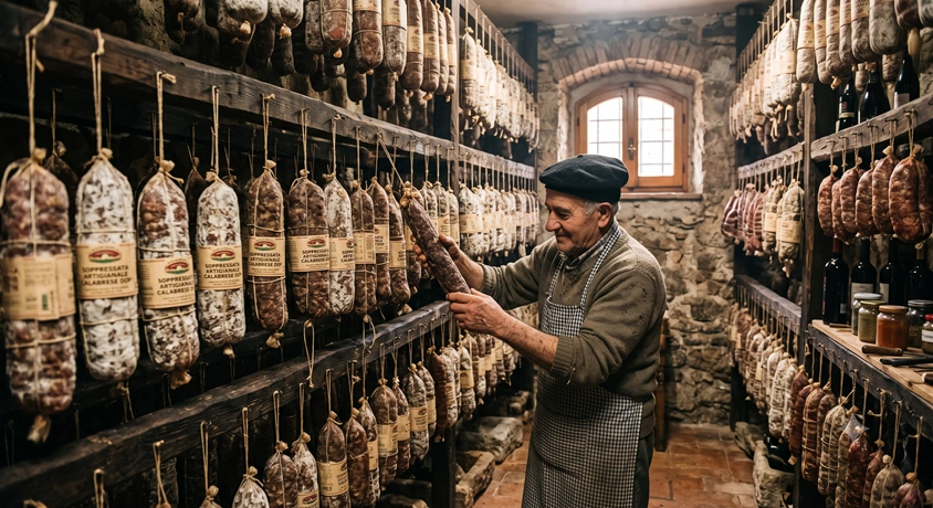 Mani che riempiono a mano vasetti di conserve artigianali