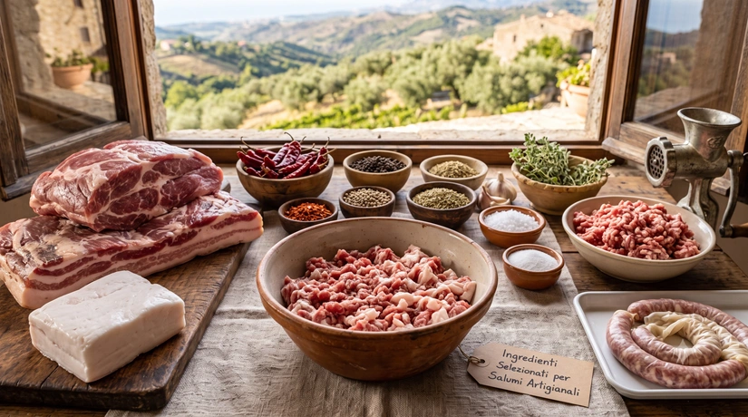 Cesta di verdure fresche di stagione su un banco di mercato